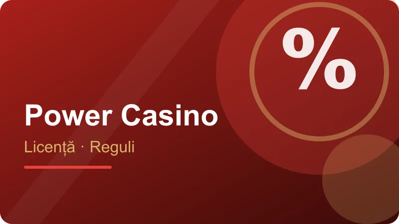 Power Casino România: licență și operator – ilustrație pentru secțiunea Power Casino